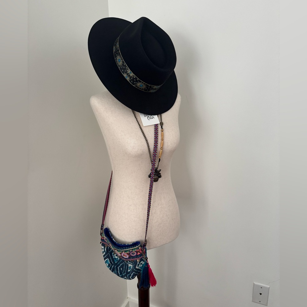 Christophe Sauvat Domi Pouch Boho beaded Crossbody Exclusive Neiman Marcus - Picture 2 of 5